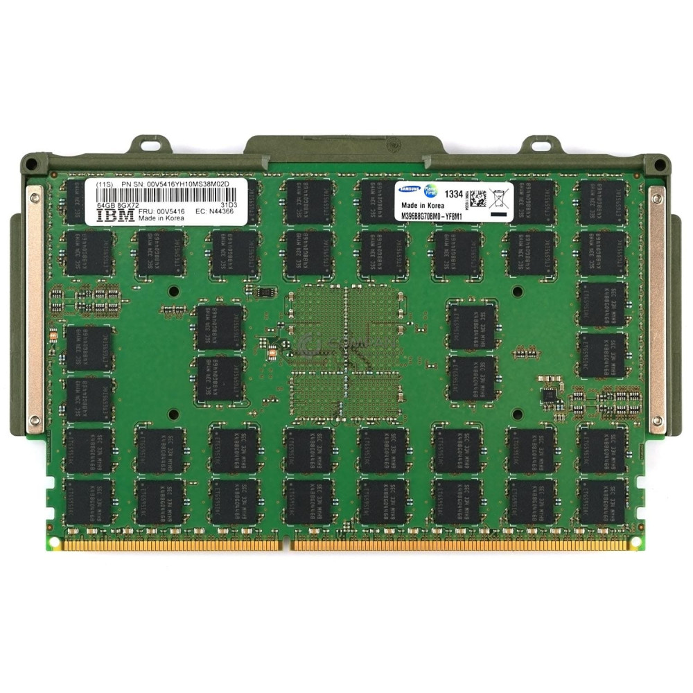 00V5416 IBM 64GB 2P4RX4 PC3 10600 FULL HEIGHT DIMM FOR POWER7 -